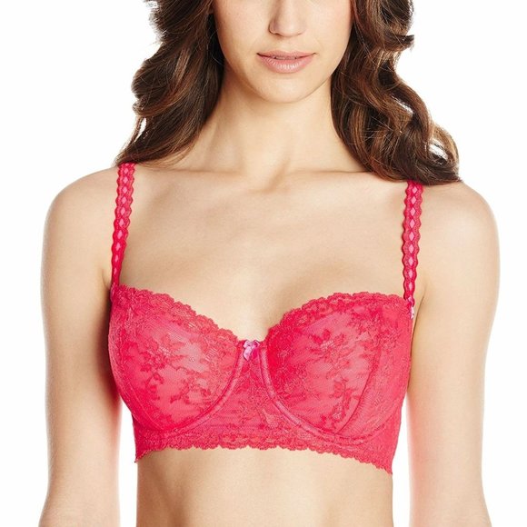 Felina Other - Felina Harlow Full Bust Unlined Demi Bra Pink *NWT* 34DDD